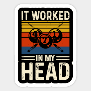 It Worked In My Head T shirt For Women T-Shirt Sticker